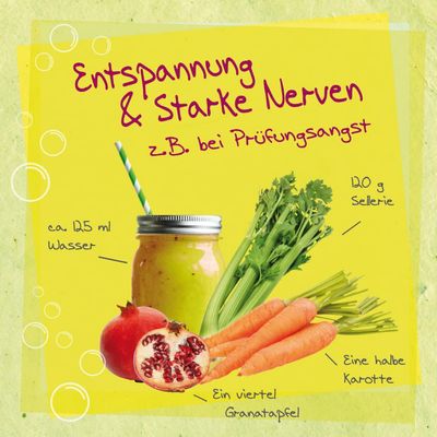 1art1 Smoothies Relaxation and Strong Nerves Wall Tattoo, 45 x 45 cm