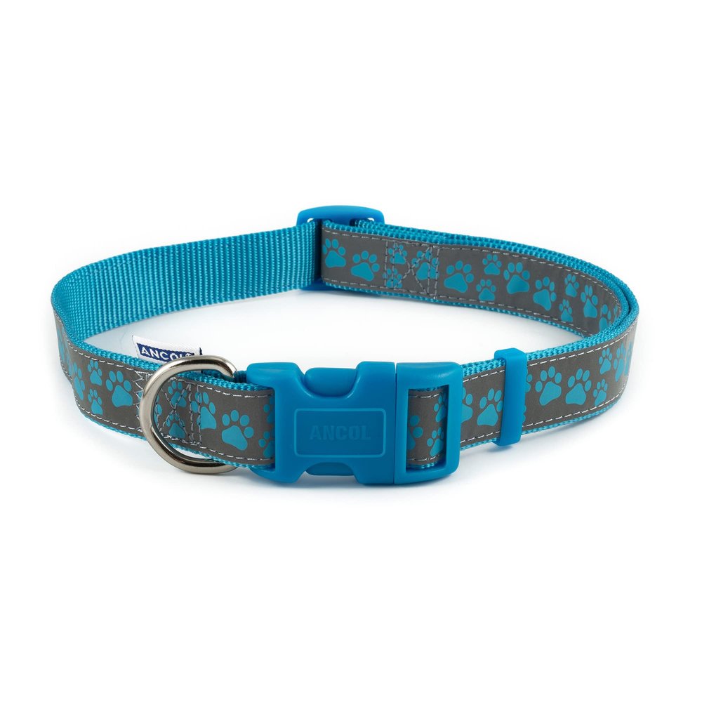 Ancol Patterned Collection Dog Collar, Reflective, Size 59