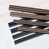 Glass guide profile for 4 mm glass, bottom, black, 1 m piece view 1