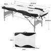 Melko Folding Wooden Massage Table, Height-Adjustable, Up to 250 kg view 4
