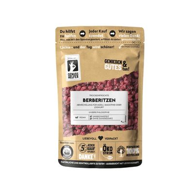 Bremer Gewürzhandel Dried Barberries, Sour, Very Rich in Vitamins, for Quark, Muesli, Yogurt or Oriental Rice Dishes, 100 g
