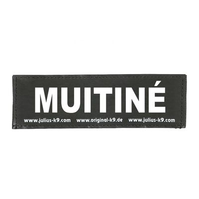 JULIUS K-9 Velcro Patch, MUITIN, Small, Black