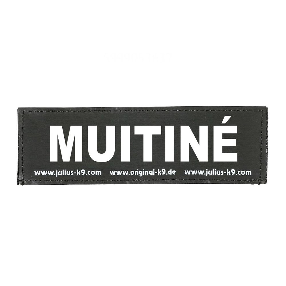 JULIUS K-9 Velcro Patch, MUITIN, Small, Black