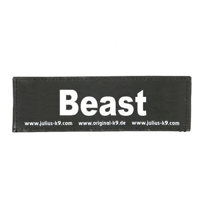 JULIUS K-9 Velcro Patch, Beast, Small, Black