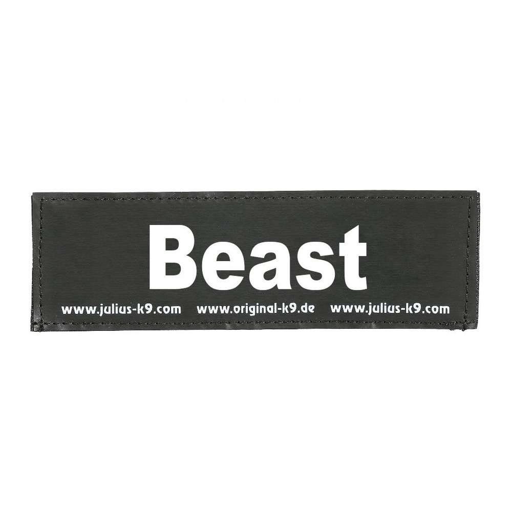 JULIUS K-9 Velcro Patch, Beast, Small, Black