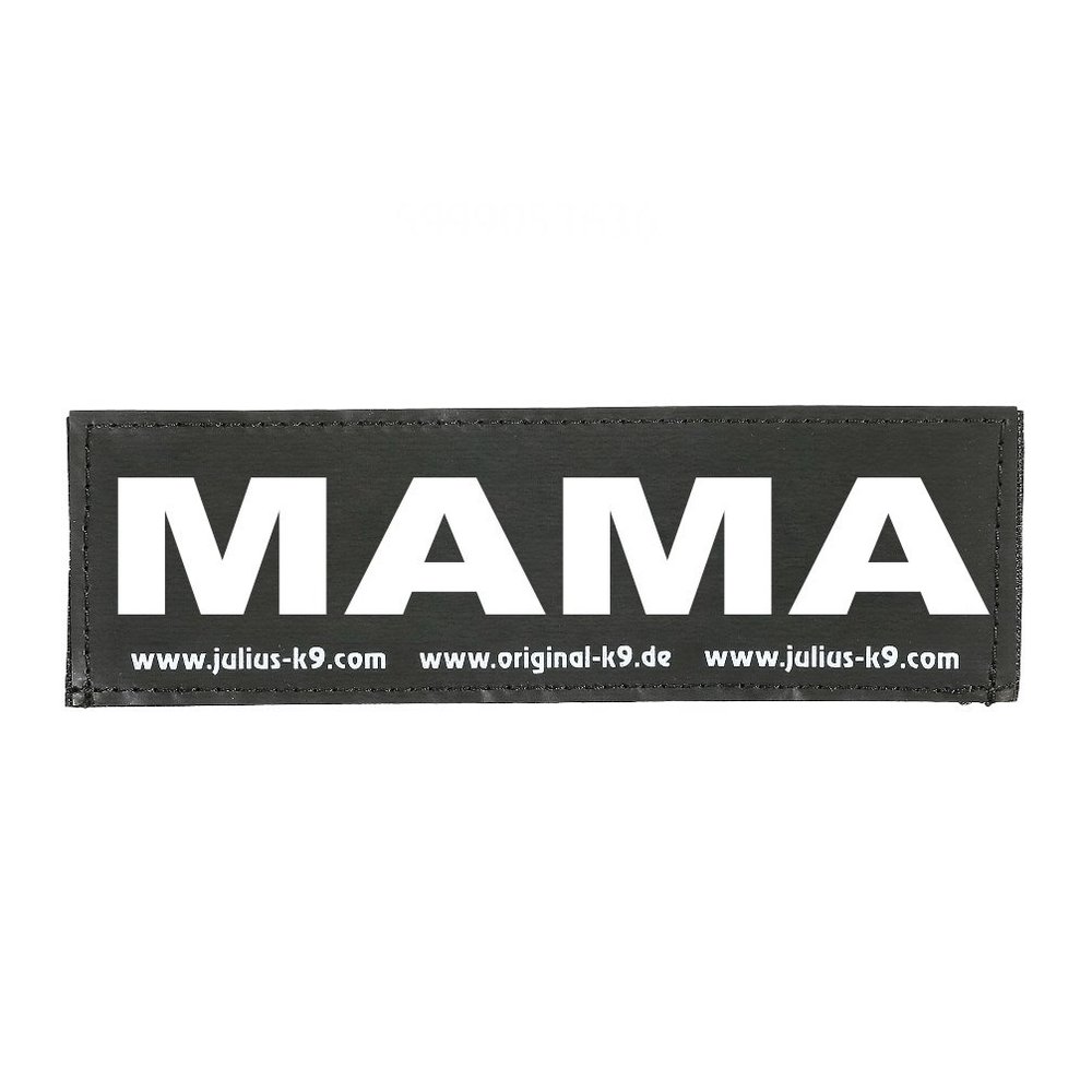 JULIUS K-9 Velcro Patch, Mama, Small, Black