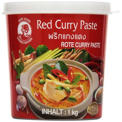 COCK Red Curry Paste, Medium Heat | Ideal for Curries & Soups | 1 x 1 kg
