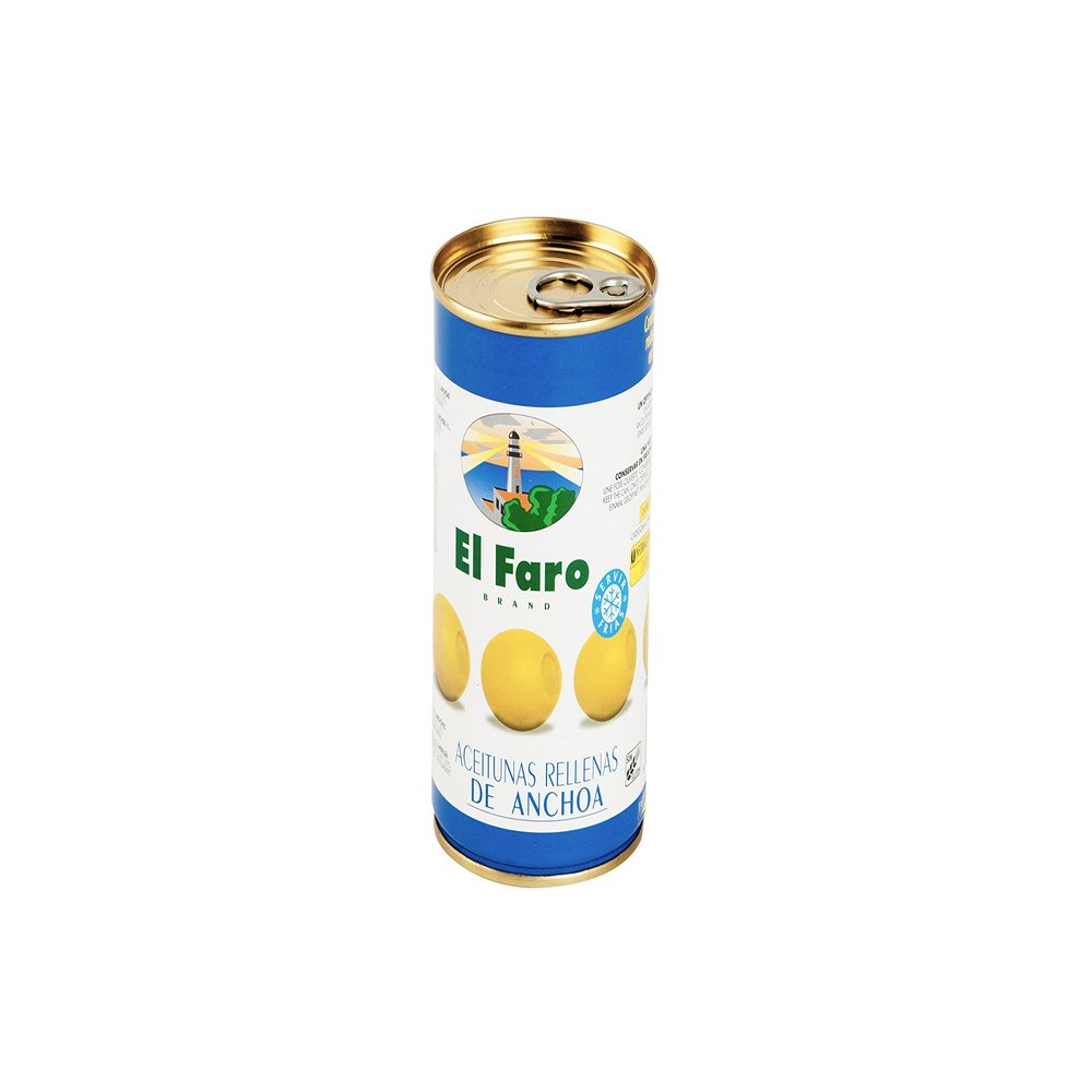 El Faro Olives Stuffed with Anchovies, 150 g