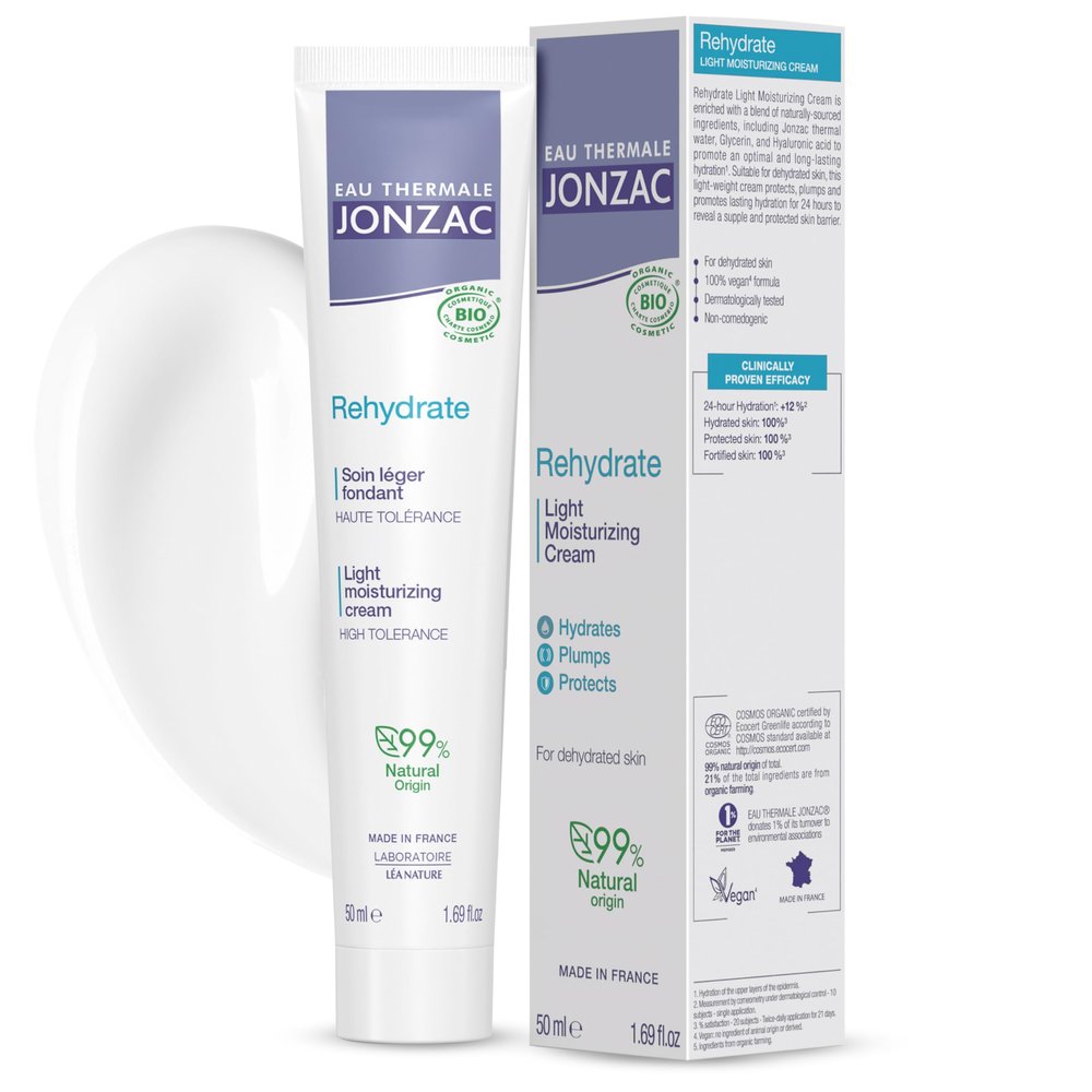 Jonzac Rehydrate Lightweight Moisturizing Cream, 1-Pack (1 x 50 ml)