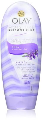 Olay 2-in-1 Essential Oils Ribbons Moisturizing Body Wash, Luscious Orchid, 45 g