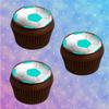 Muffin Toppers for Cupcakes, Kids' Birthday Football Party, FB01 Turquoise view 2