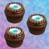 Muffin Toppers for Cupcakes, Kids' Birthday Football Party, FB01 Turquoise view 3