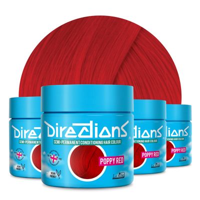 La Riche Directions Semi-Permanent Hair Tint, Various Colors, 4 x 88 ml