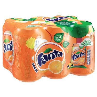 Fanta Orange, 6 Cans