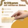 REMOS Beechwood Handle Comb, 19.5 cm, Medium Teeth view 3