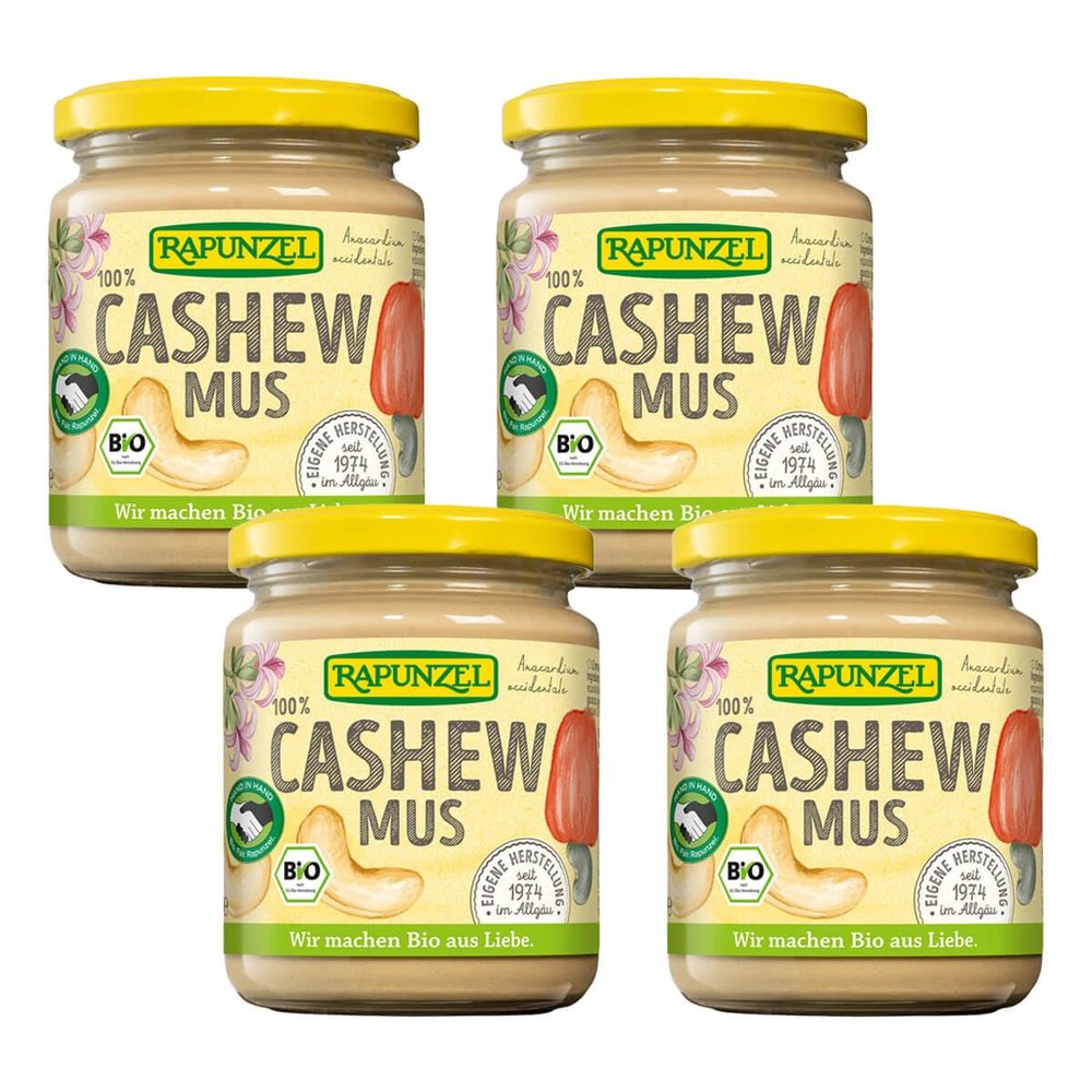 Rapunzel Organic Cashew Butter, 4-Pack (4 x 250 g)