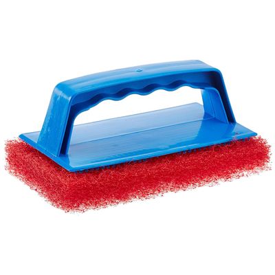 Star Brite Scrub Pad with Handle - Medium (Red)