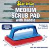 Star Brite Scrub Pad with Handle - Medium (Red) view 2