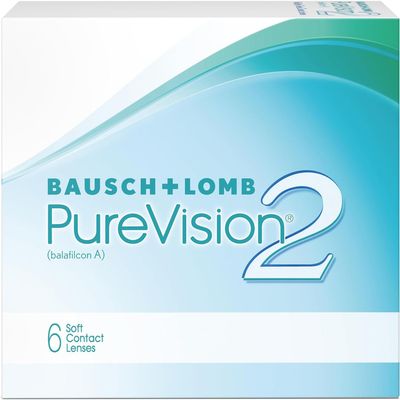PureVision 2 HD Monthly Contact Lenses, 6 ct, -7.50 D
