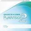 PureVision 2 HD Monthly Contact Lenses, 6 ct, -7.50 D view 1