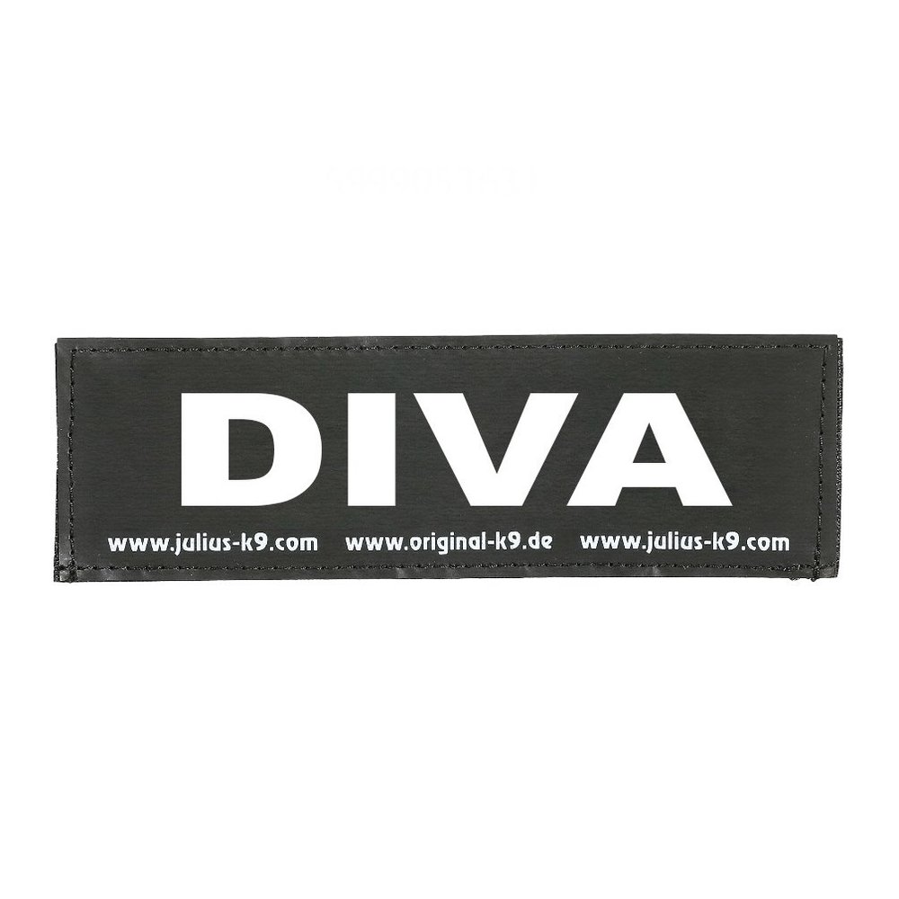 Julius-K9 Velcro Patch, Diva, Black