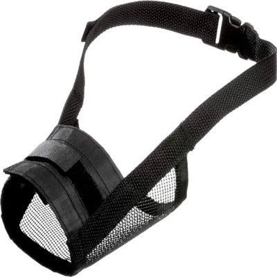 Karlie Comfort Muzzle, L: 13–17 cm, H: 30–42 cm, Black, Yorkshire, Chihuahua, Papillon
