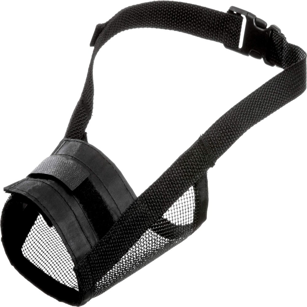 Karlie Comfort Muzzle, L: 13–17 cm, H: 30–42 cm, Black, Yorkshire, Chihuahua, Papillon