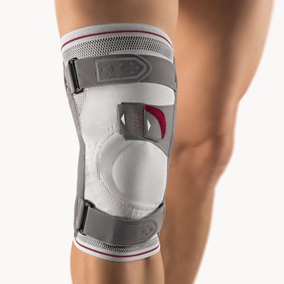 Bort Asymmetric Plus Knee Support, Silver