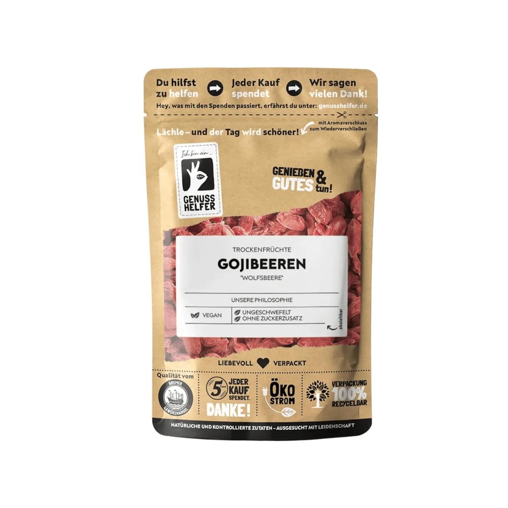 Bremer Gewürzhandel Dried Goji Berries, Whole, Unsweetened & Unsulfured, 100 g
