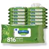 Medline AloeTouch Cleaning Wipes, 20.3 x 30.5 cm, 816 Count view 1