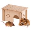 Ferplast Wooden House for Hamsters and Mice view 1