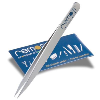 REMOS Splinter Tweezers – Stainless Steel [INOX], Rust-Resistant, 9.5 cm, Fine Satin Tip