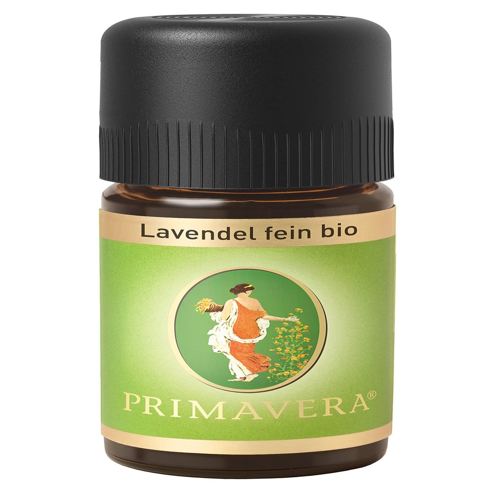PRIMAVERA Organic Fine Lavender Essential Oil 10 ml – Balancing, Calming, Relaxing – Vegan
