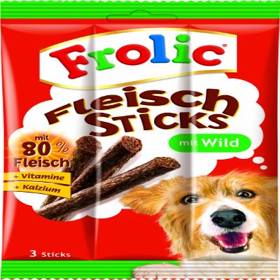 Frolic Meat Sticks with Game, 6-Pack (6 x 33 g)