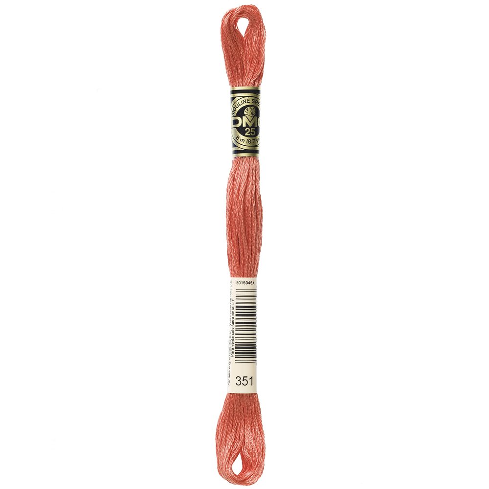 DMC Six-Strand Embroidery Cotton Floss, Coral
