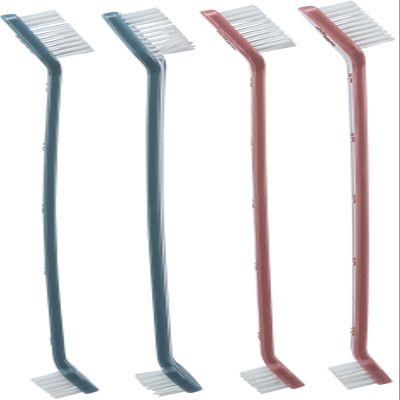 TRIXIE Dog and Cat Toothbrush Set - 4 Pieces - 23 cm - Red and Blue