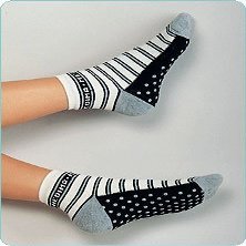 Berdinger Non-Slip Socks – 1 Pair, Gray, Size L