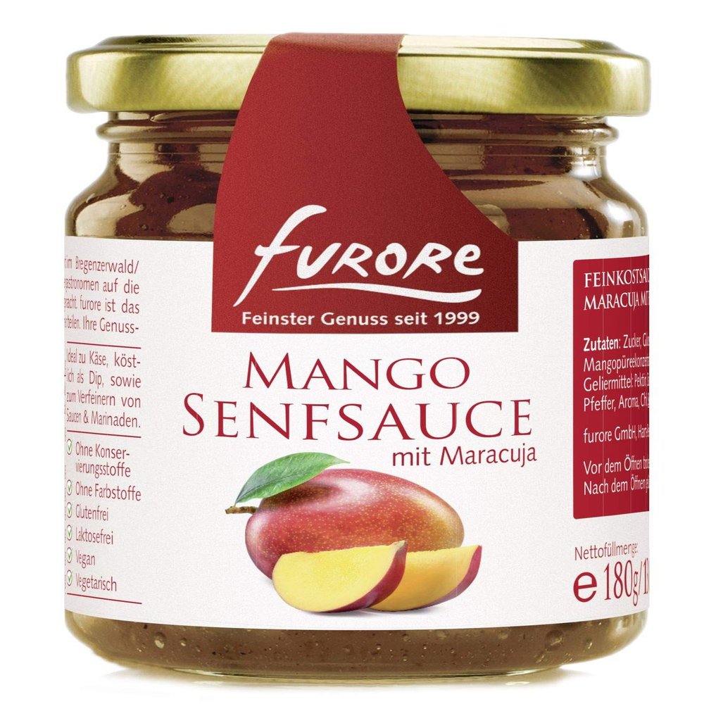 furore Mango Mustard Sauce with Passion Fruit 180 g