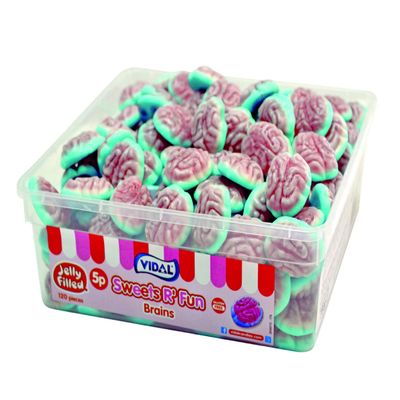 Vidal Filled Brain Candies, 120 Pieces