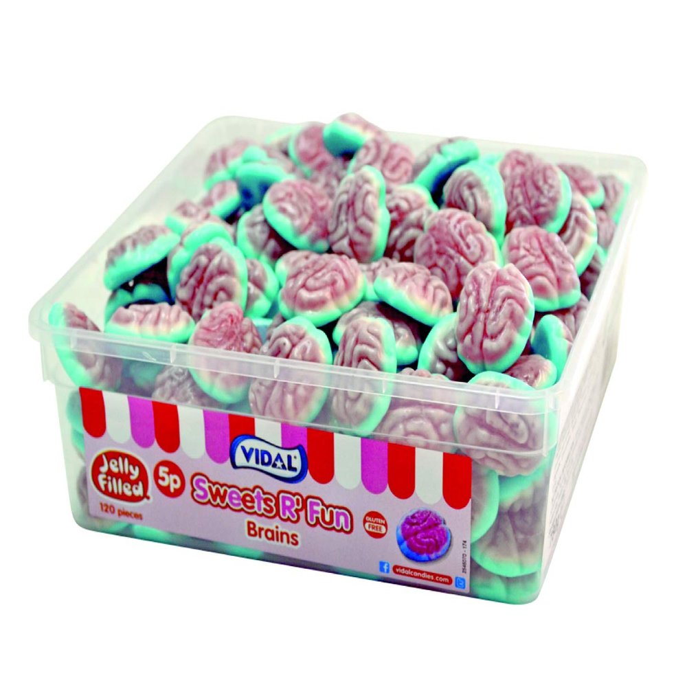 Vidal Filled Brain Candies, 120 Pieces