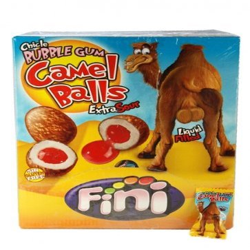 Boom Camel Balls Bubble Gum Display, 200 Pieces