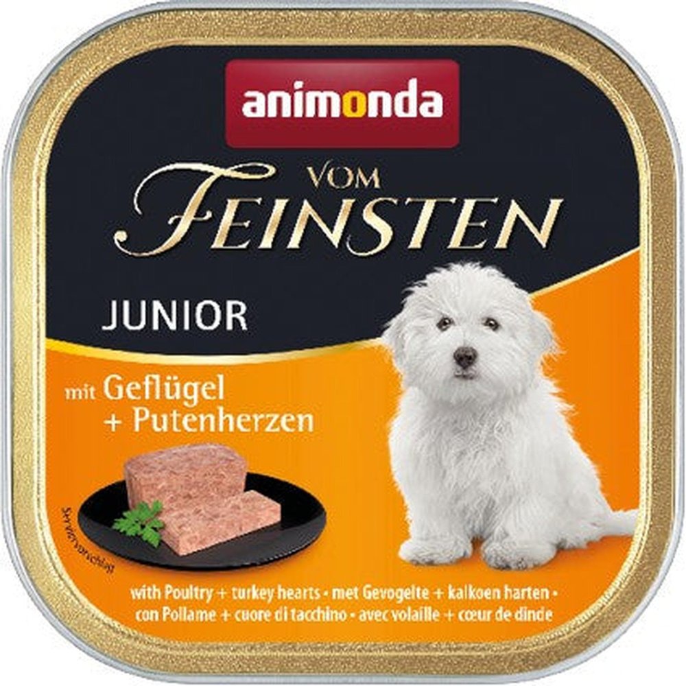 Animonda Dog Vom Feinsten Junior Poultry & Turkey Heart 150 g