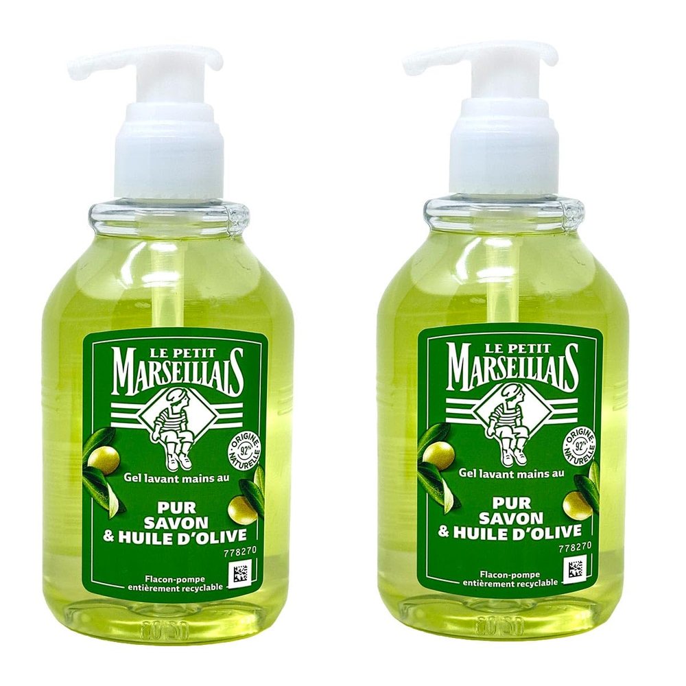 Le Petit Marseillais Liquid Hand Soap Made with Olive Oil, Pump, 300 ml, Set of 2