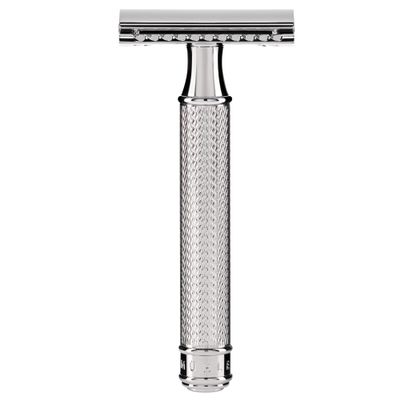 MÜHLE R89 Grande Traditional Safety Razor, Chrome-Plated Metal