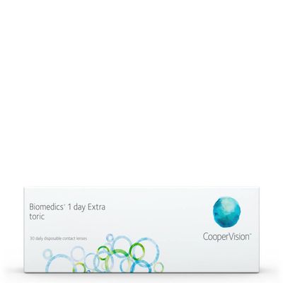 Biomedics Toric Soft Daily Disposable Contact Lenses, 30 ct / BC 8.7 mm / DIA 14.5 / CYL -0.75 / Axis 090 / -3.00 D