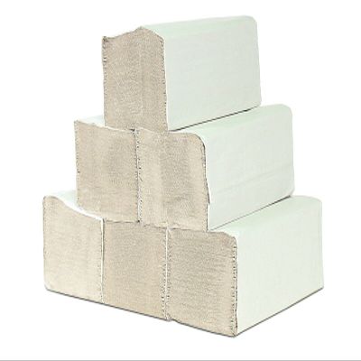 Paper Towels, Folded, 1-Ply, Natural White, 5,000 Sheets