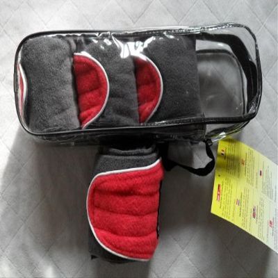 Athletic Bandages, HKM PRO-Team 200, Anthracite/Red