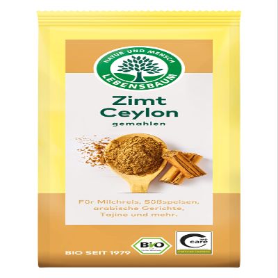 LEBENSBAUM Organic Ground Ceylon Cinnamon, 50 g