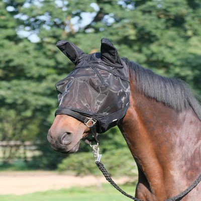 Busse Fly Guard Plus Fly Mask, Warmblood, Black