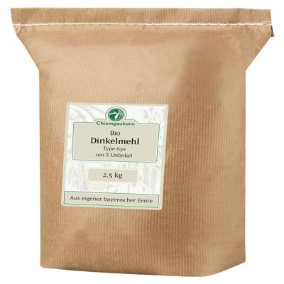 Chiemgaukorn Organic Spelt Flour Type 630, 2.5 kg, Ancient Spelt